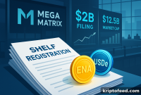 Mega Matrix Files $2B Registration for Ethena Stablecoin Strategy
