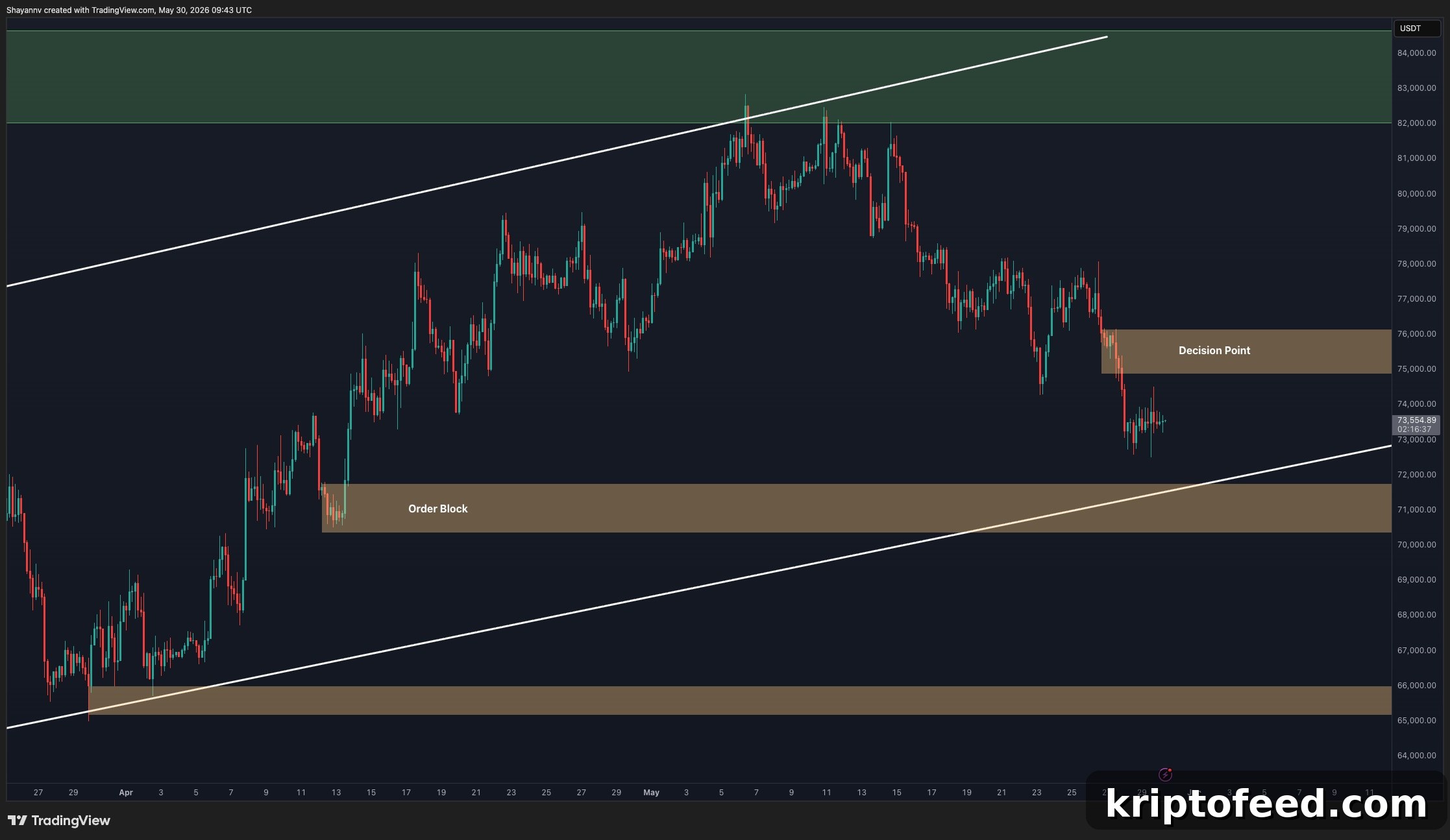 Bitcoin Analysis: BTC Holds $70K–$72K Support as Market Weakens 3 btc_price_chart_3105262
