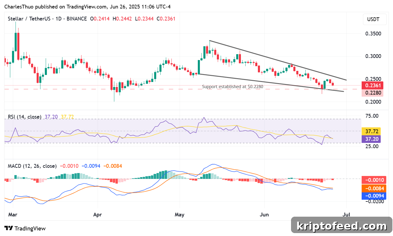 XLM Price Forecast: On-Chain Signals Point to Potential Upswing 2 XLM price chart