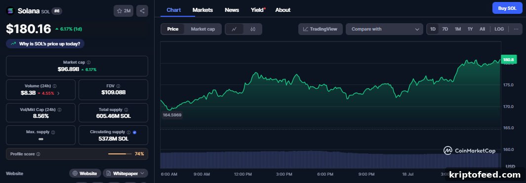 SOL Gains Momentum After Circle's USDC Mints on Solana Top $3B in July 2 img 322778 1
