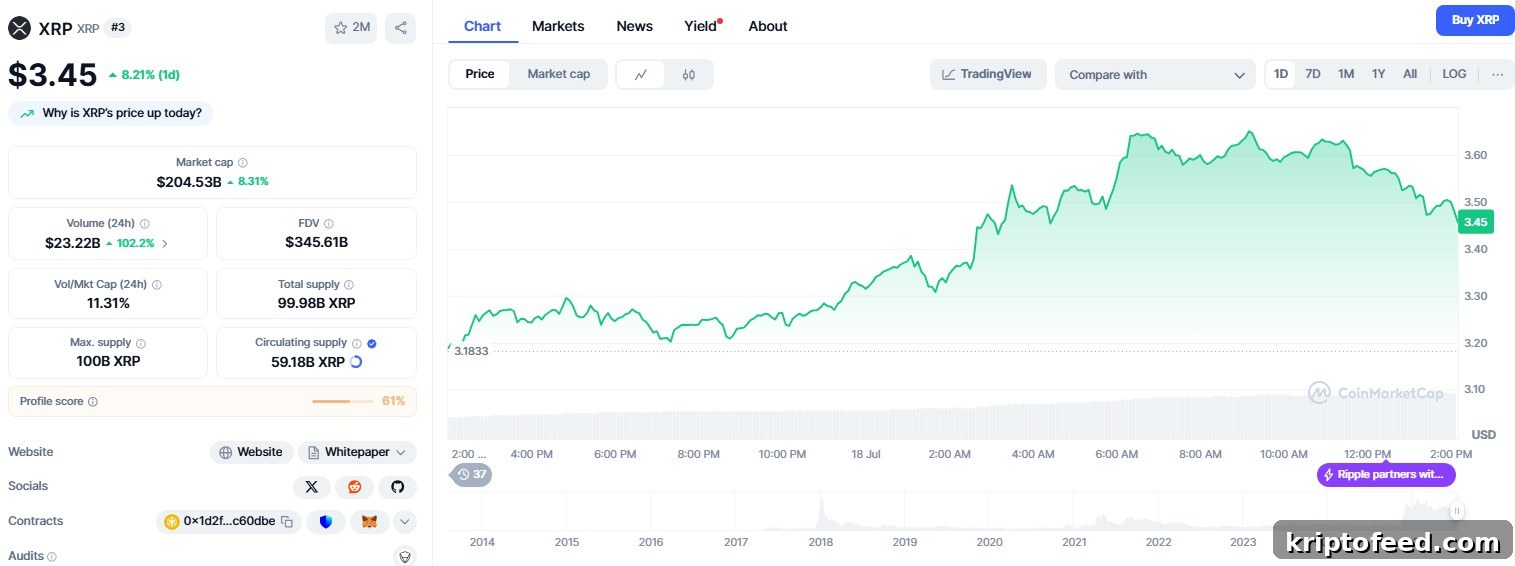 XRP price