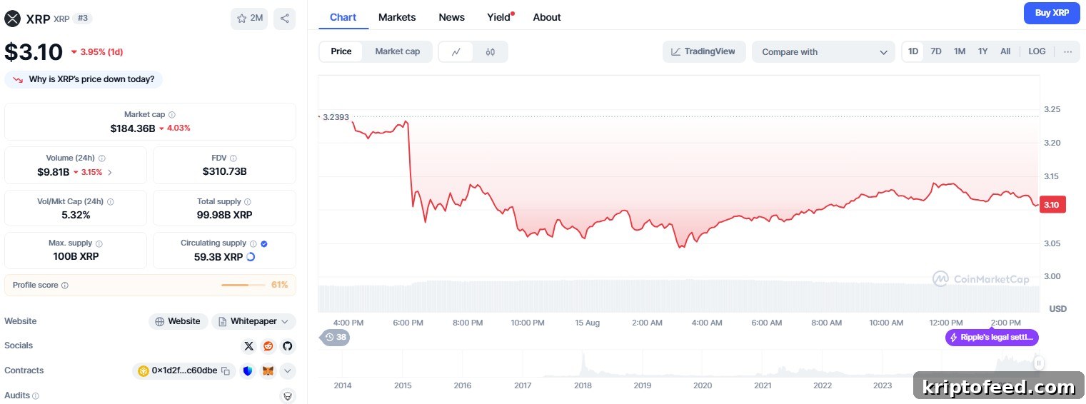 XRP price