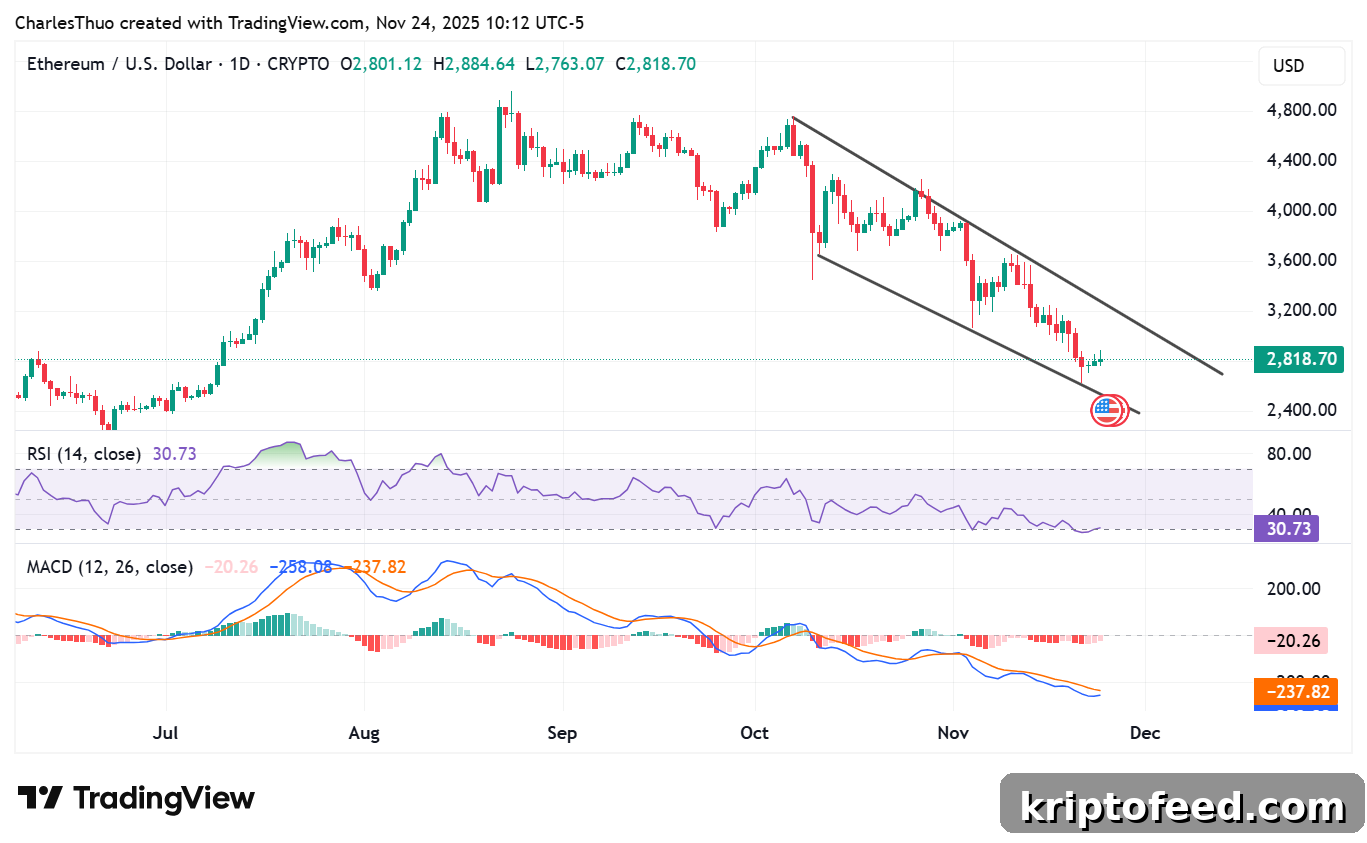 Ethereum Price Forecast: Oversold Rally or Imminent Collapse? 2 Ethereum price chart