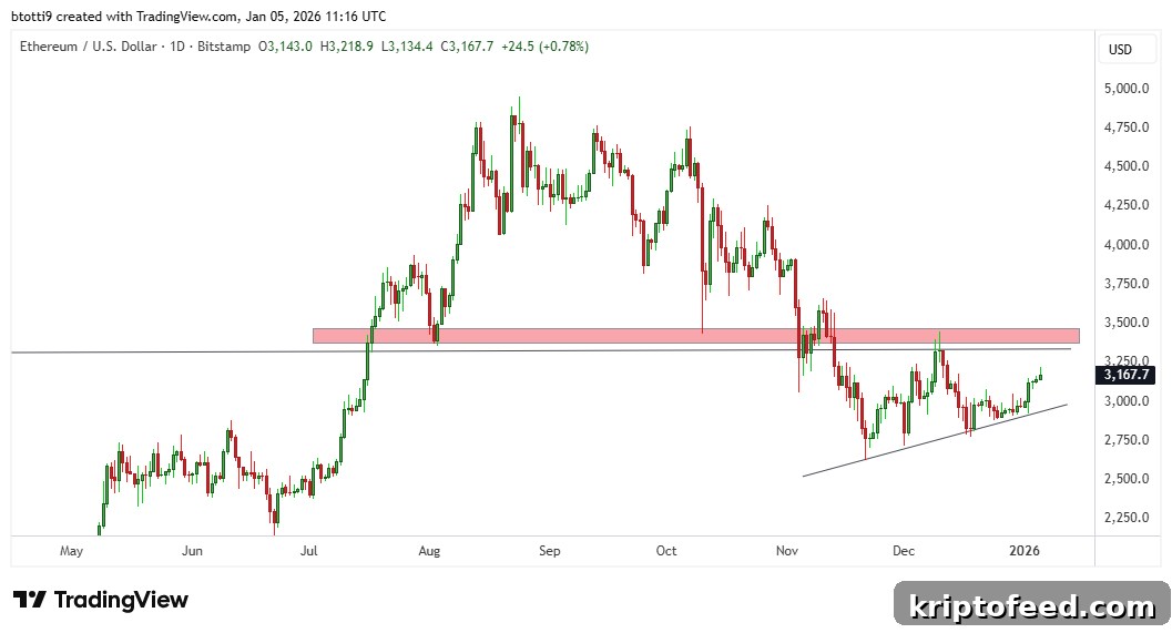 Ethereum Rally Hits $8,000 Milestone, Eyes $3,500 Midterm Target 2 Ethereum Price Chart