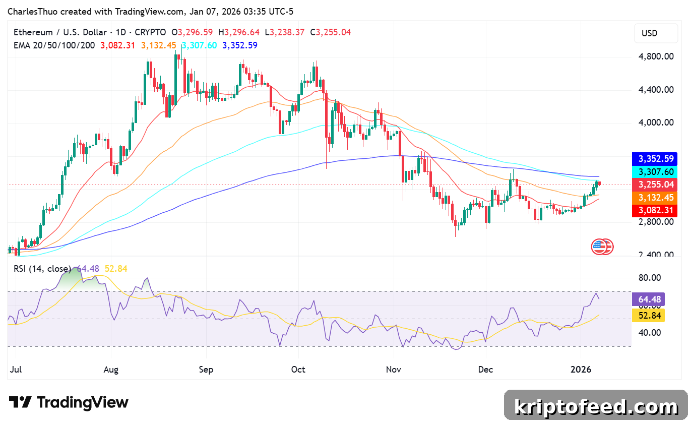 Ethereum Extends Rally on ETF Inflows and Blob Upgrade; RSI Signals Caution 3 Ethereum price analysis