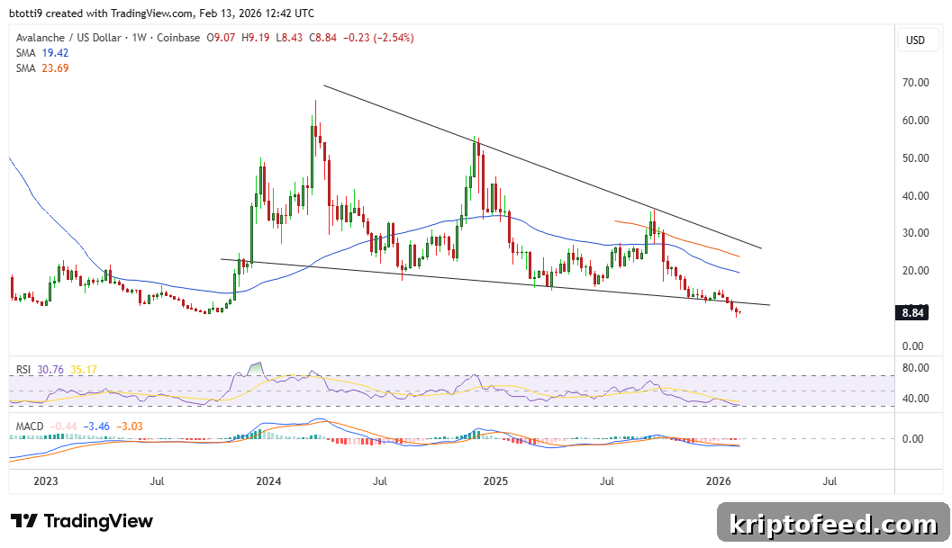 AVAX Breaks Key Pattern as $9 Becomes Major Supply Zone 2 avalanche-avax-price-chart